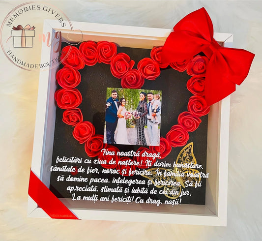 Tablou cu trandafiri cu sau fără sticlă