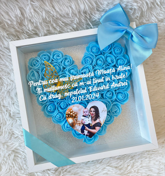 Tablou cu trandafiri cu sau fără sticlă