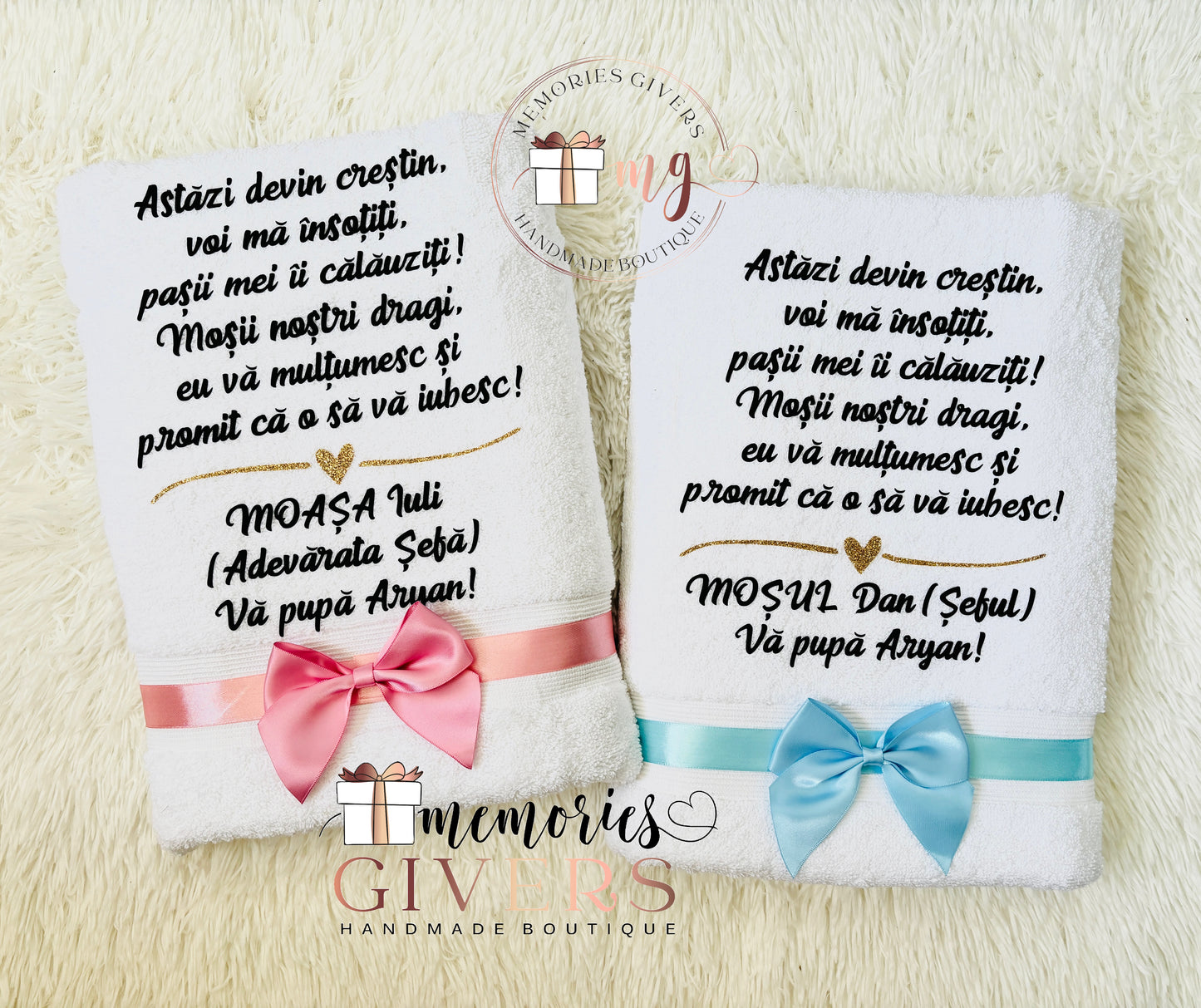 Prosoape de baie personalizate cu vinyl 70x130cm