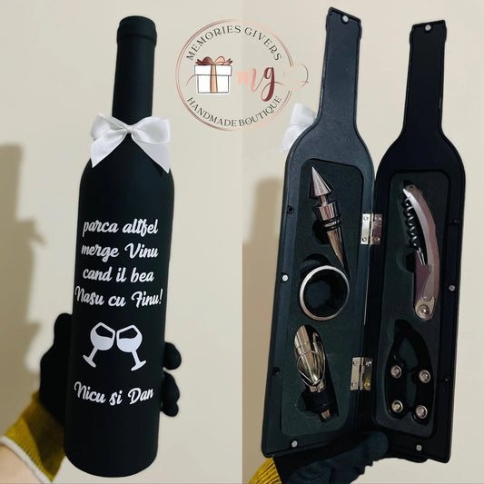 Doar sticla personalizată sau în cutie/pungă de cadou