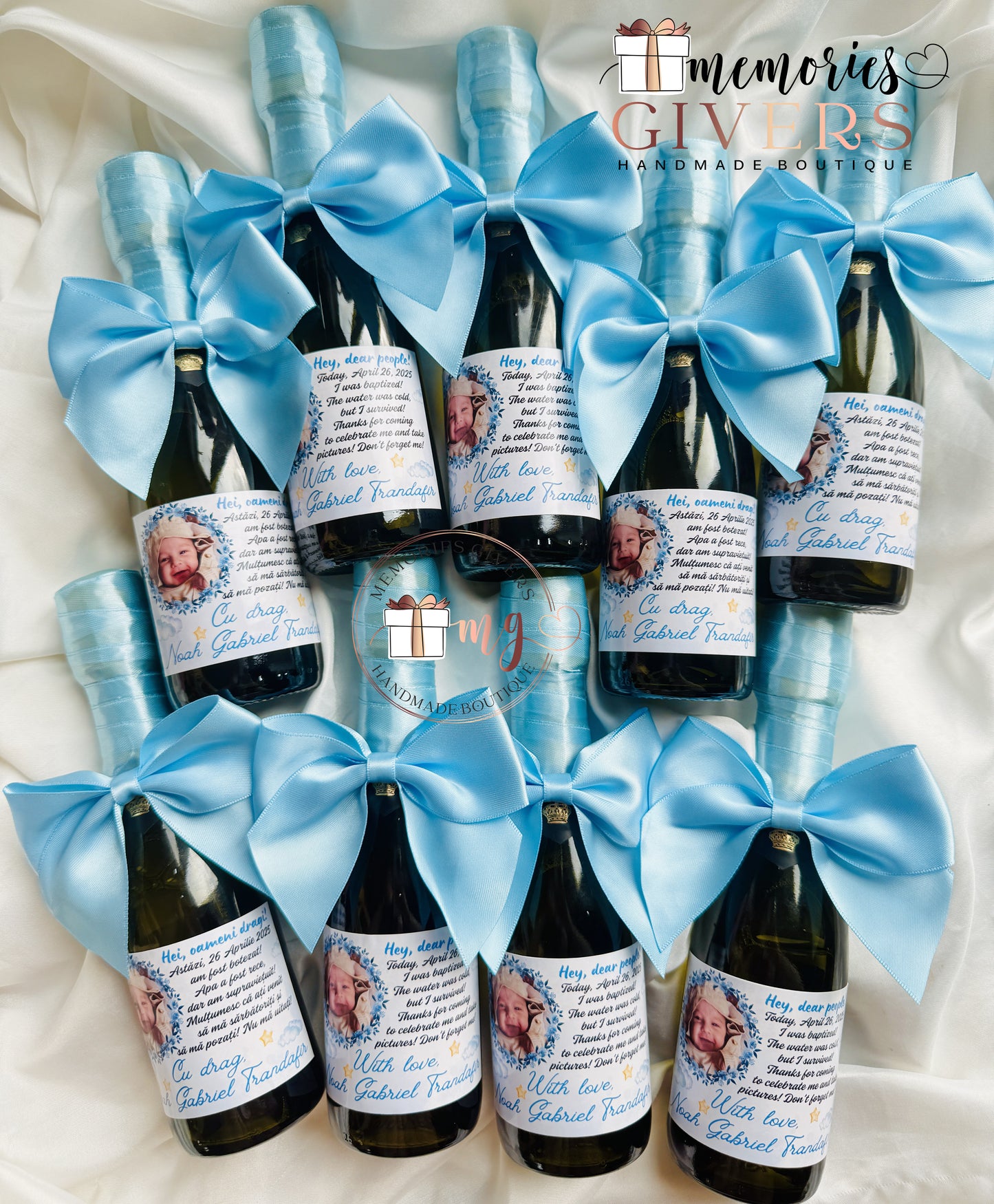 Mărturie-sticluță cu Prosecco 0.2L