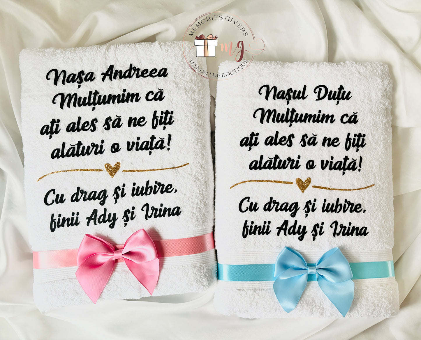 Prosoape de baie personalizate cu vinyl 70x130cm