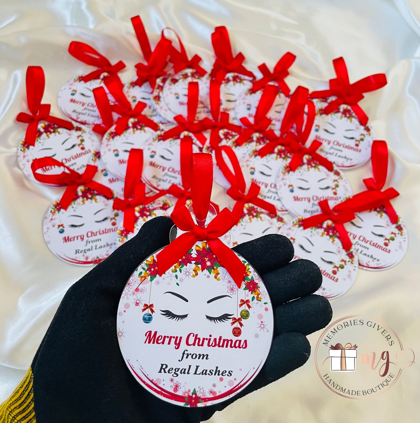 Globuleț plat din acryl - 7.6cm