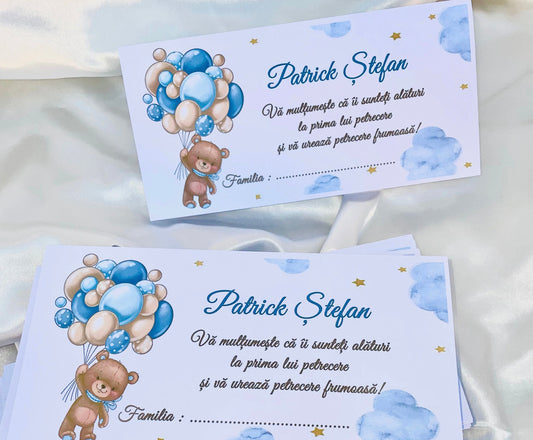 Plic pentru bani BĂIAT cu sau fără cutie pentru dar