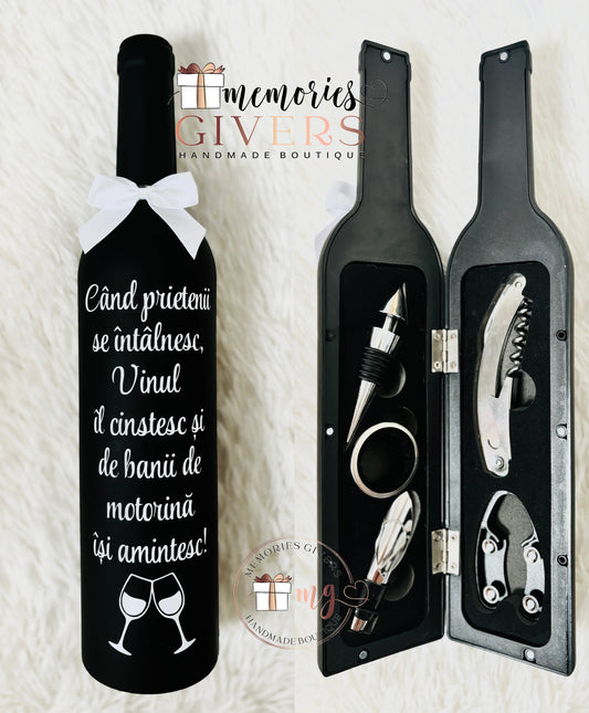 Doar sticla personalizată sau în cutie/pungă de cadou