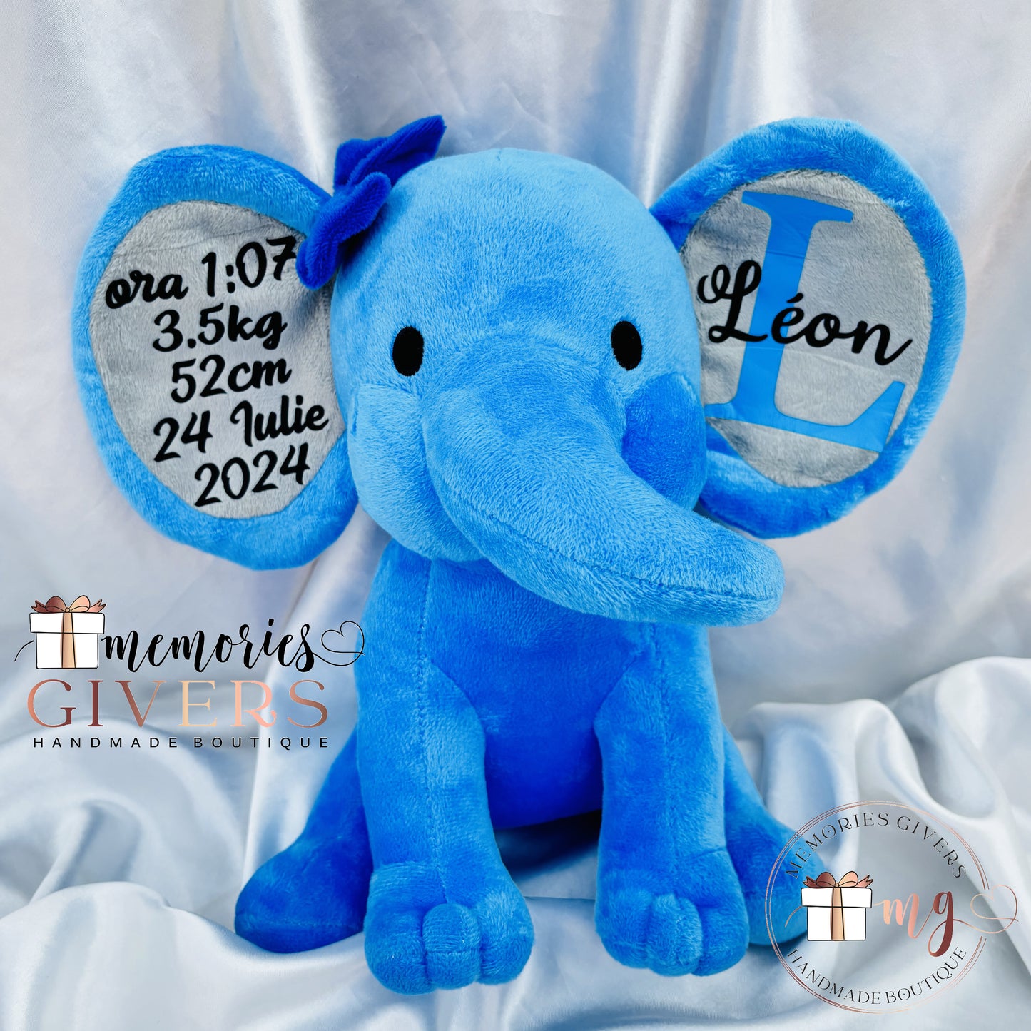 Elefant de plush personalizat