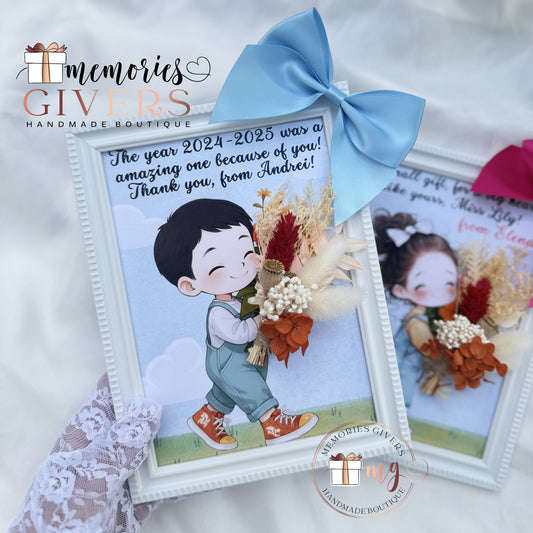 Tablou A5 cu flori uscate sau fără