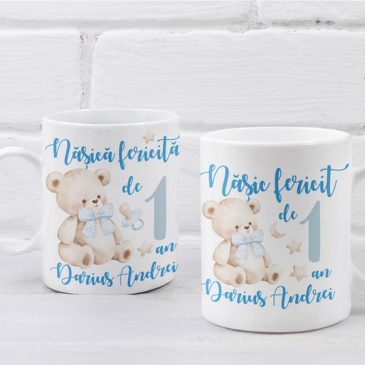 Căni personalizate pentru Nașii de Botez