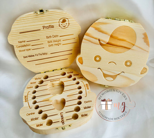 Cutie din lemn pentru dințișori