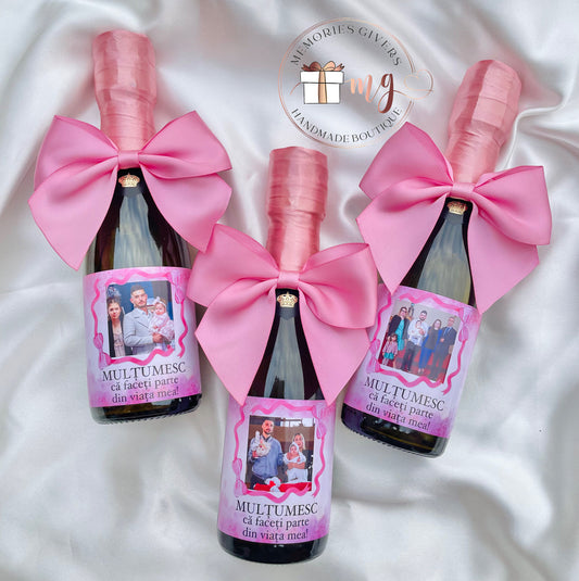 Mărturie-sticluță cu Prosecco 0.2L