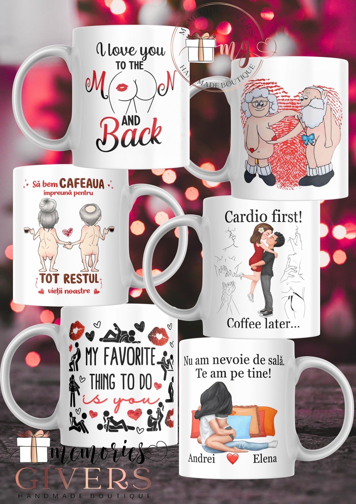 Cană pentru Valentine's Day personalizată după bunul plac