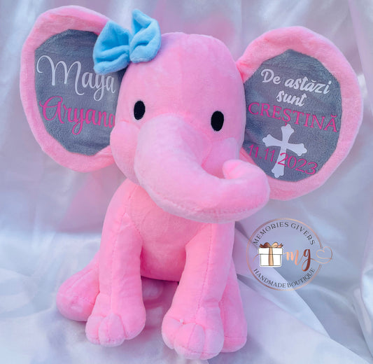 Elefant de plush personalizat