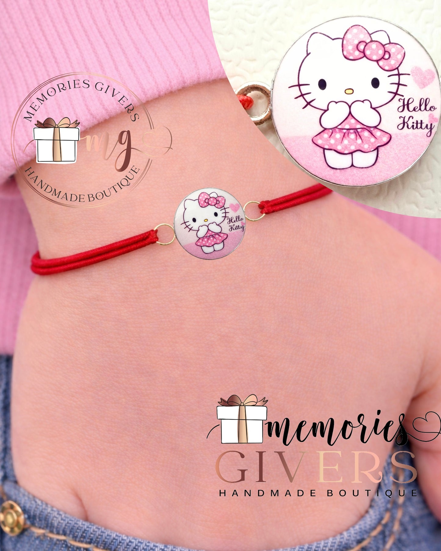 Brățară elastică ajustabilă pentru fetiță - HELLO KITTY