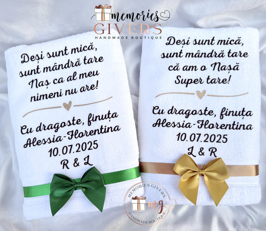 Prosoape de baie personalizate cu vinyl 70x130cm