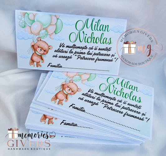 Plic pentru bani - model pentru băieți