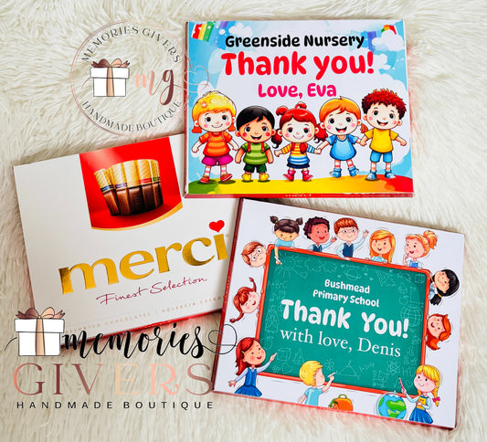 Cutie cu ciocolată personalizată