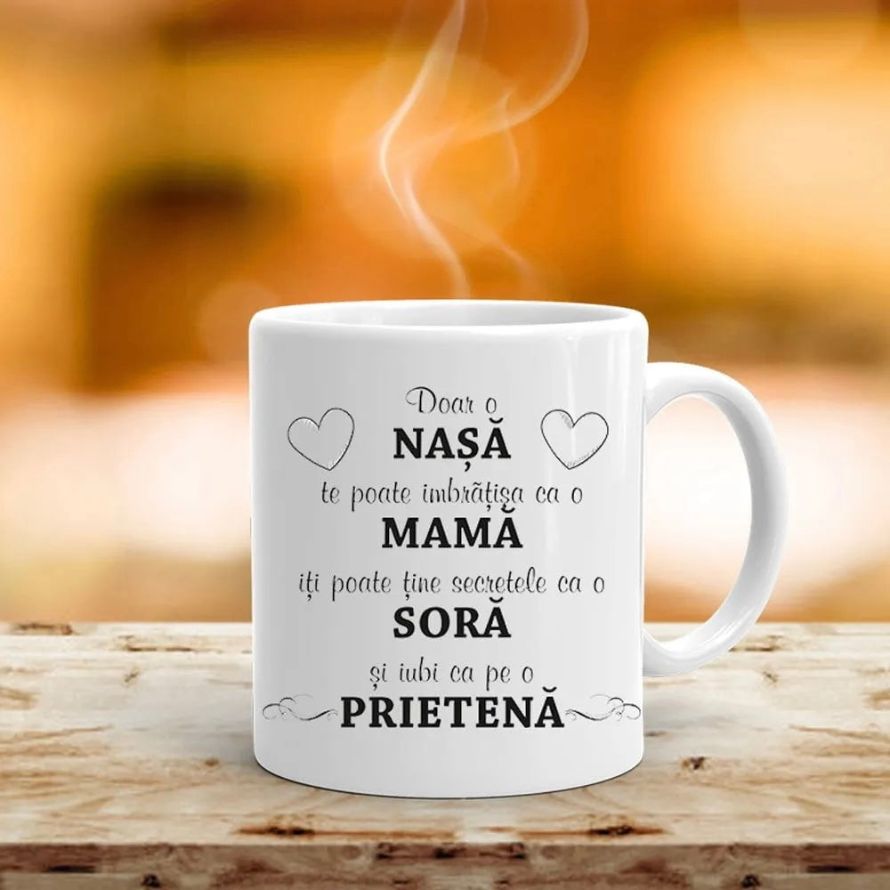 Căni personalizate pentru Nașii de Cununie