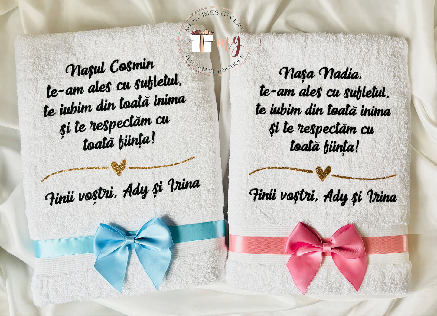 Prosoape de baie personalizate cu vinyl 70x130cm
