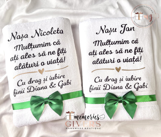 Prosoape de baie personalizate cu vinyl 70x130cm