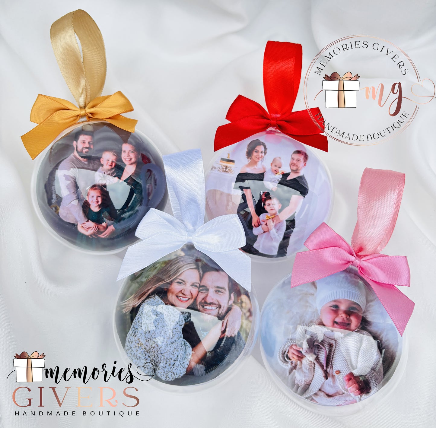 Glob transparent 8cm personalizat cu poză și/sau mesaj