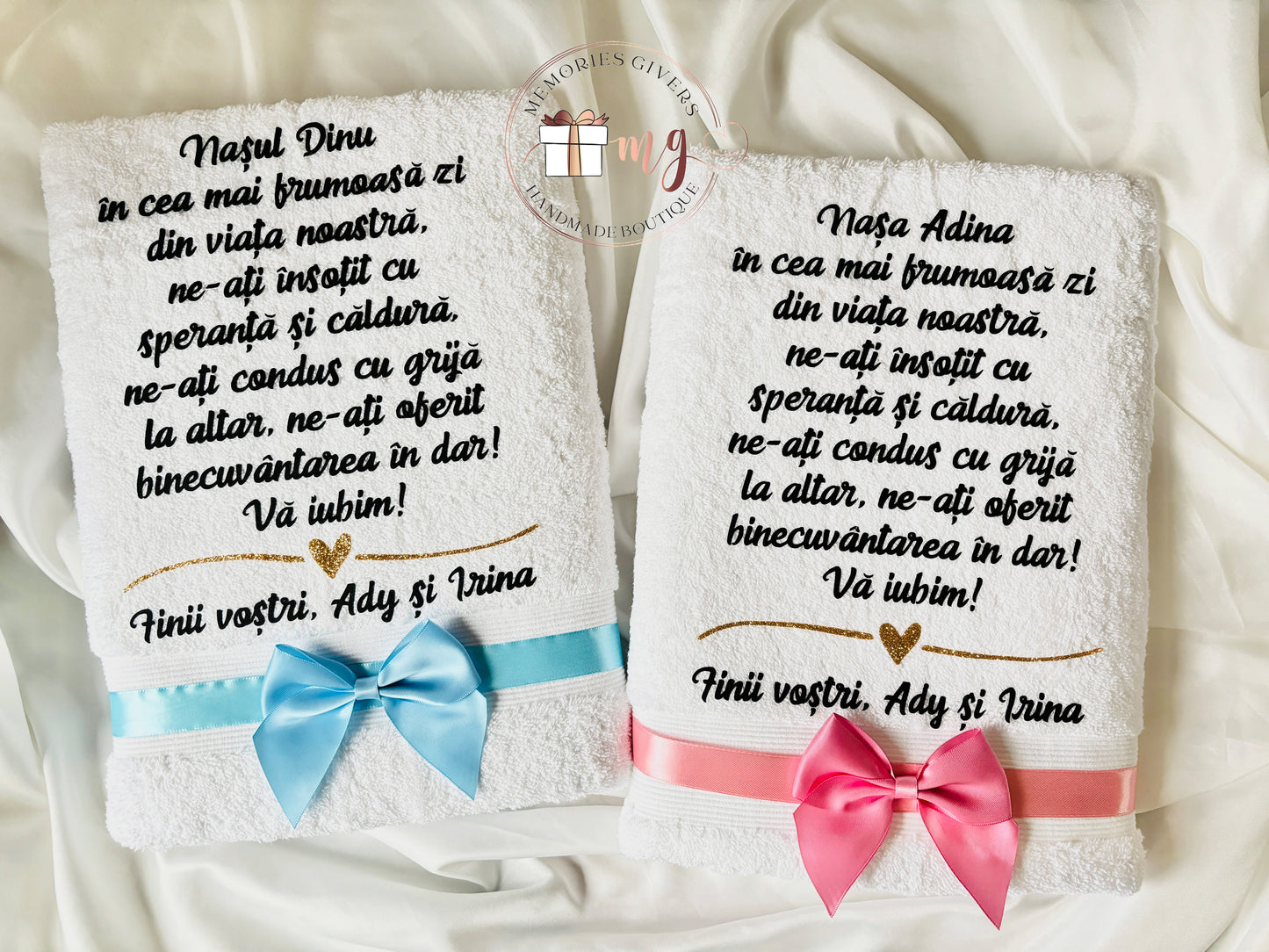 Prosoape de baie personalizate cu vinyl 70x130cm