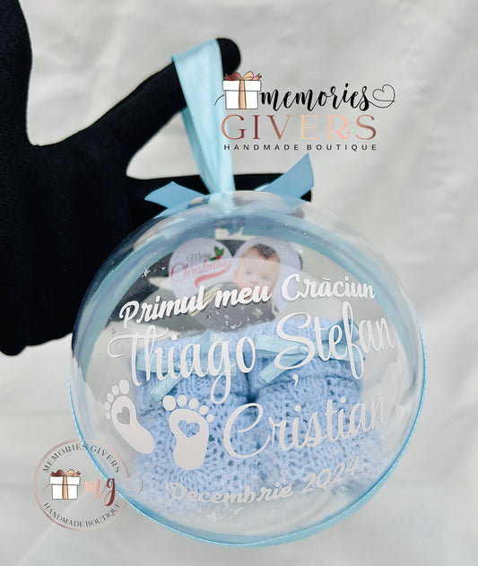 Glob gigant 12cm cu totoși în interior (video real după poze)