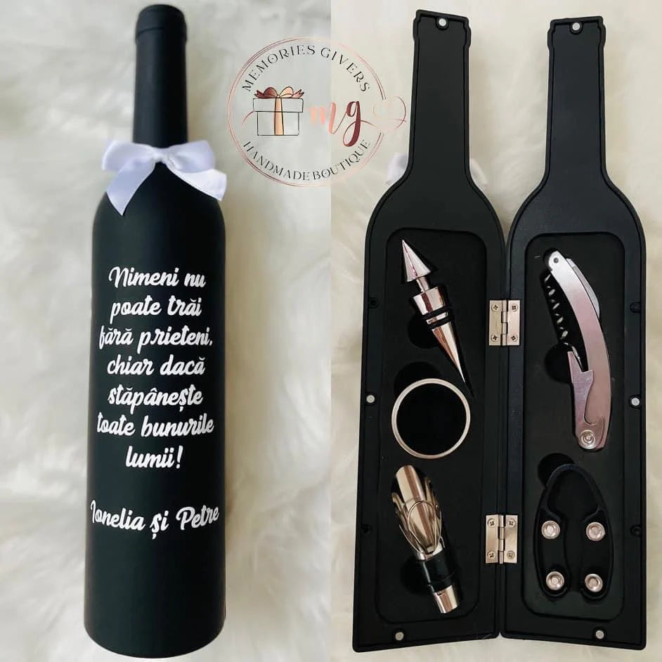 Doar sticla personalizată sau în cutie/pungă de cadou