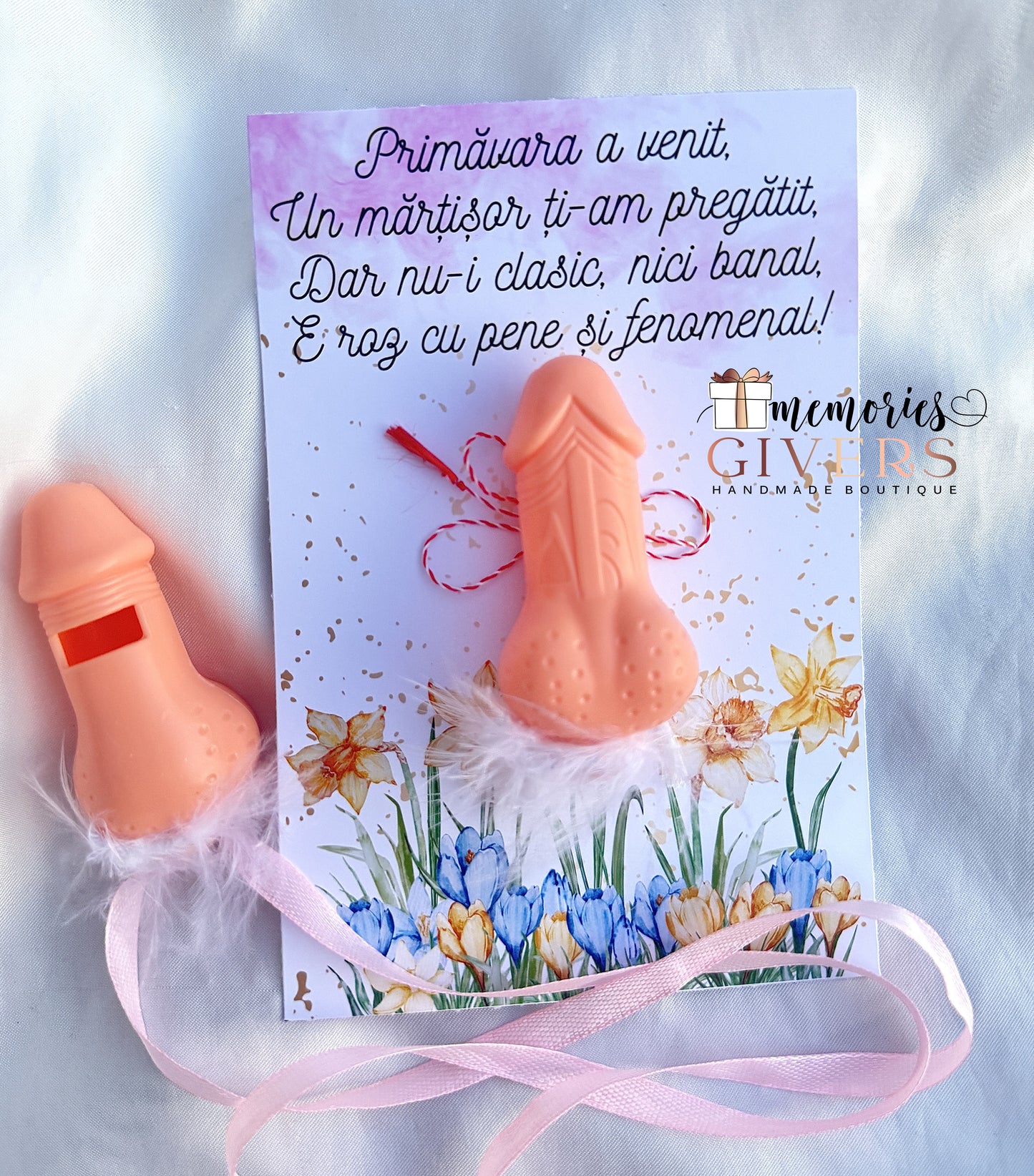 Fluier - cadou obraznic cu mesaj