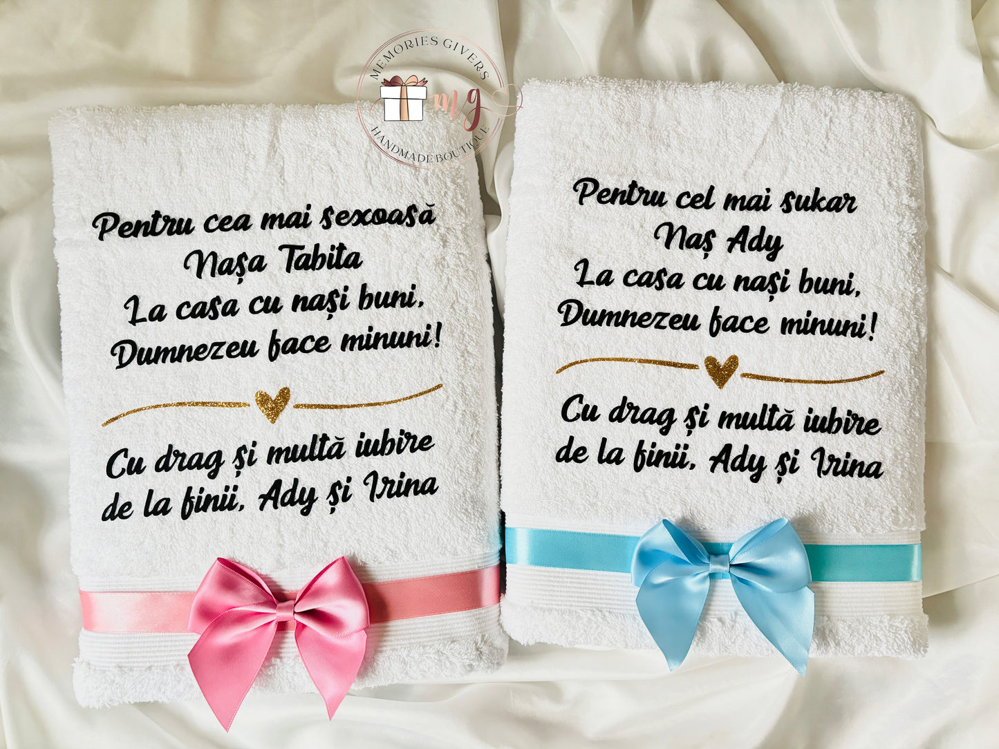 Prosoape de baie personalizate cu vinyl 70x130cm
