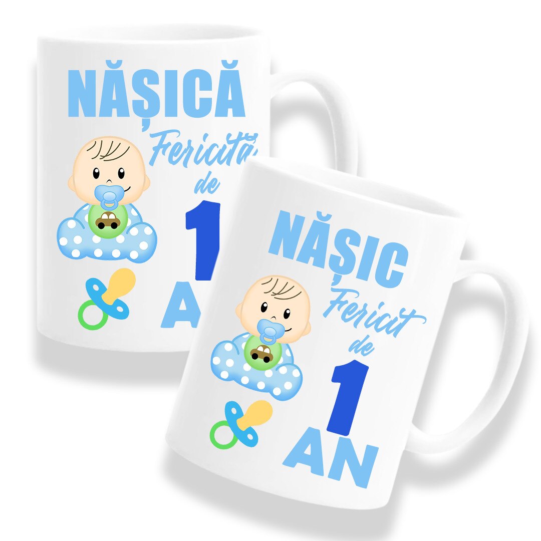 Căni personalizate pentru Nașii de Botez