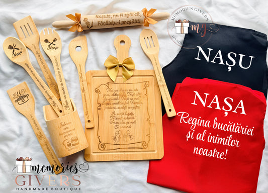 Set de bucătărie pentru NAȘII de Cununie