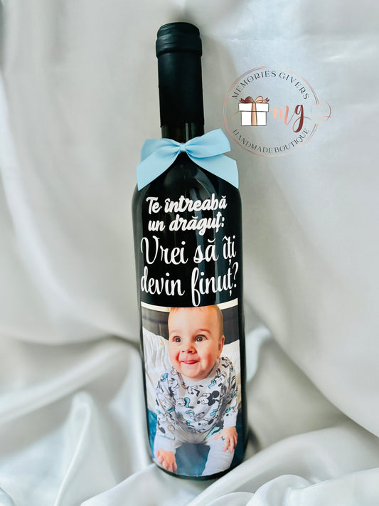 Doar sticla personalizată sau în cutie/pungă de cadou