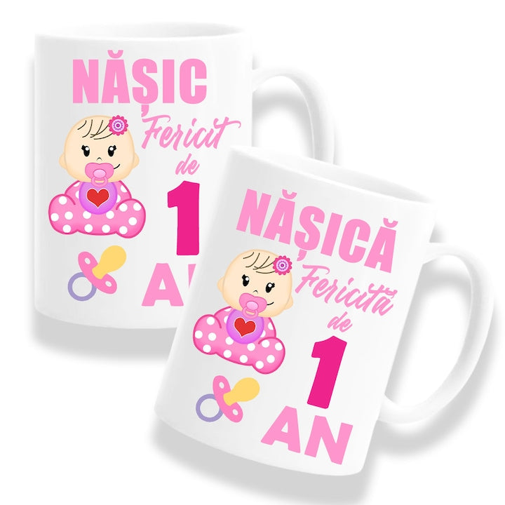 Căni personalizate pentru Nașii de Botez