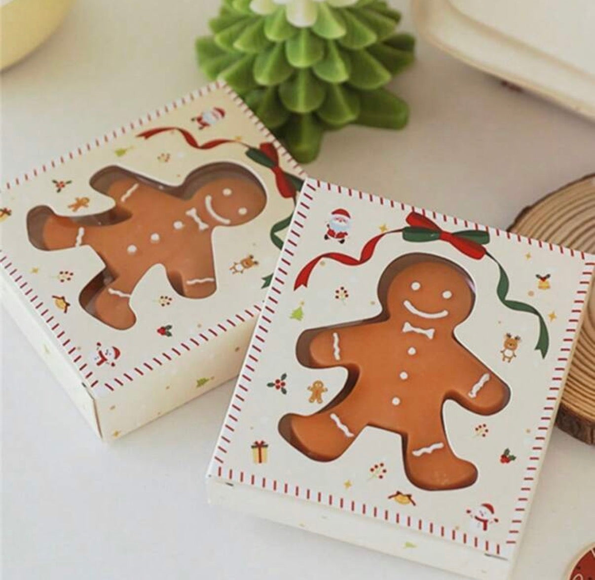 Cutie cu lumânare "Omul de turtă dulce"