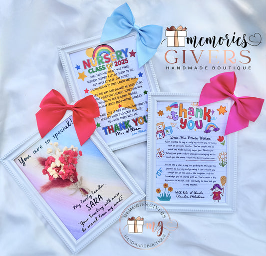 Tablou A5 cu flori uscate sau fără