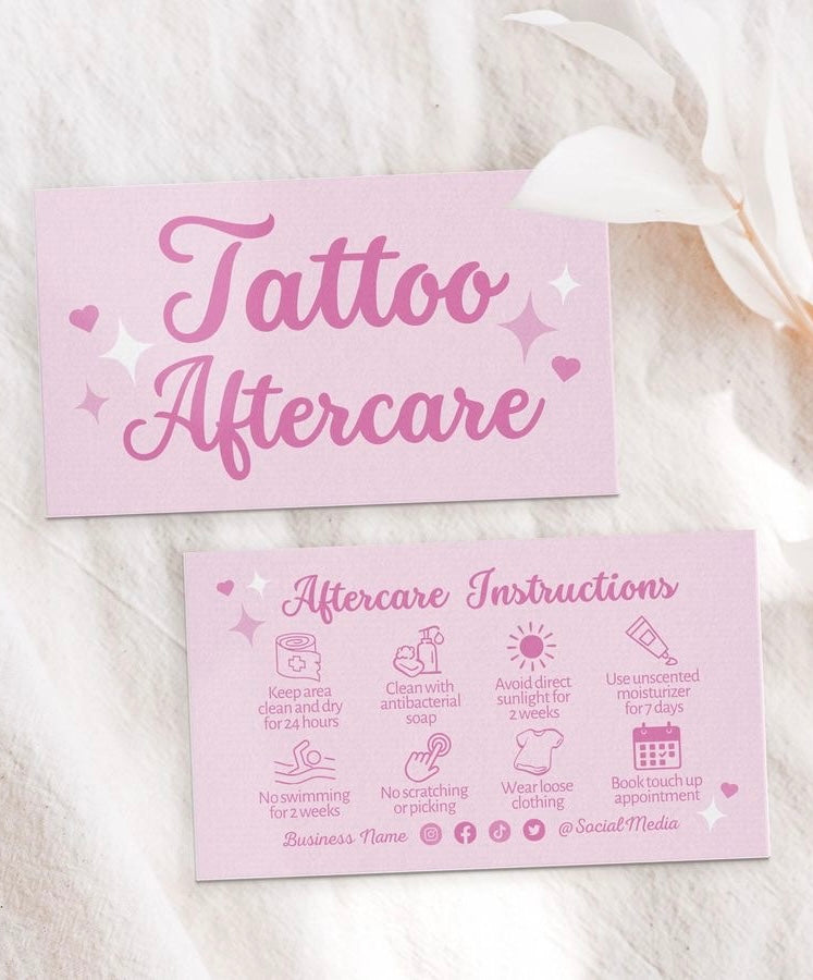After Care Card 6x4inch (15.24x10.16cm)