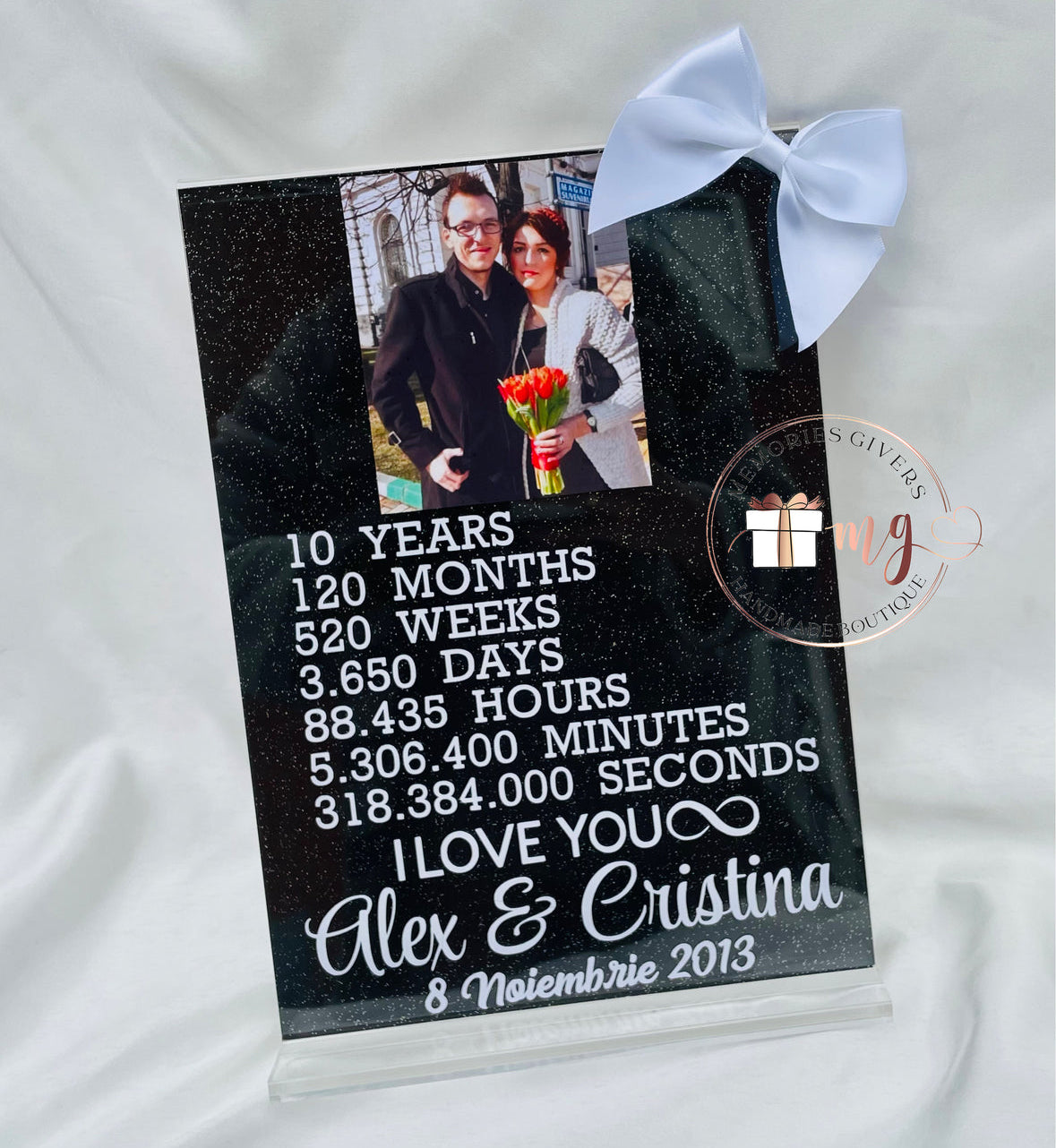 Placă acrilică/tablou A4 cu melodie cu sau fără sticlă