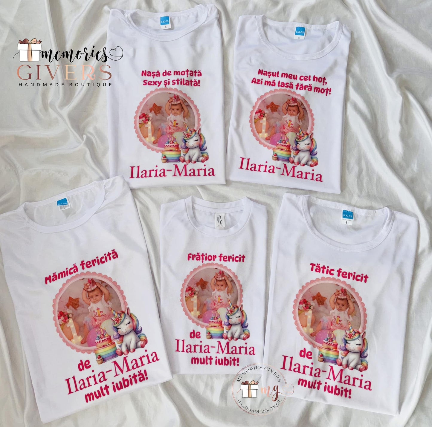 Tricouri personalizate pentru întreaga familie