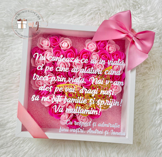 Tablou cu trandafiri cu sau fără sticlă