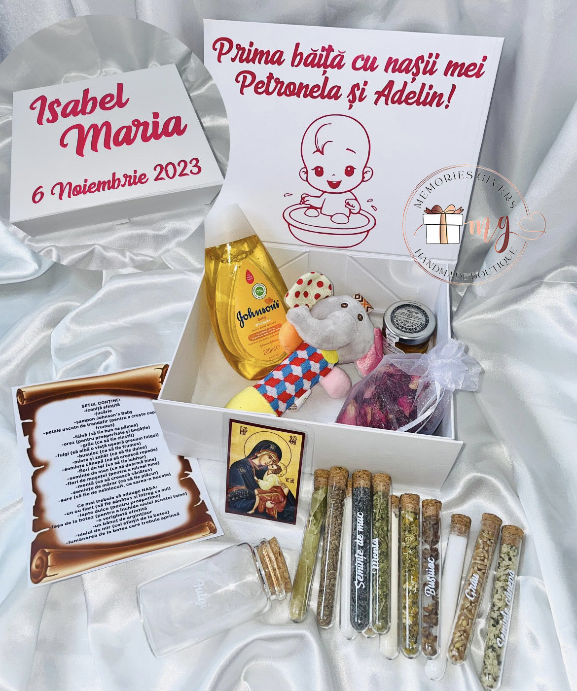 Set prima băiță după Botez fără hăinuțe