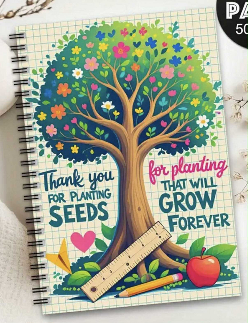 Agendă cu spirală și 100 de pagini 21 x 14.5 cm