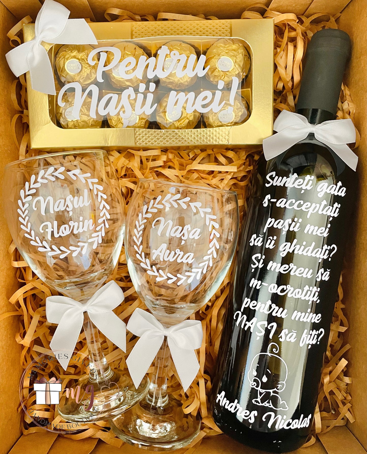 Set din sticlă & pahare cu sau fără ciocolată