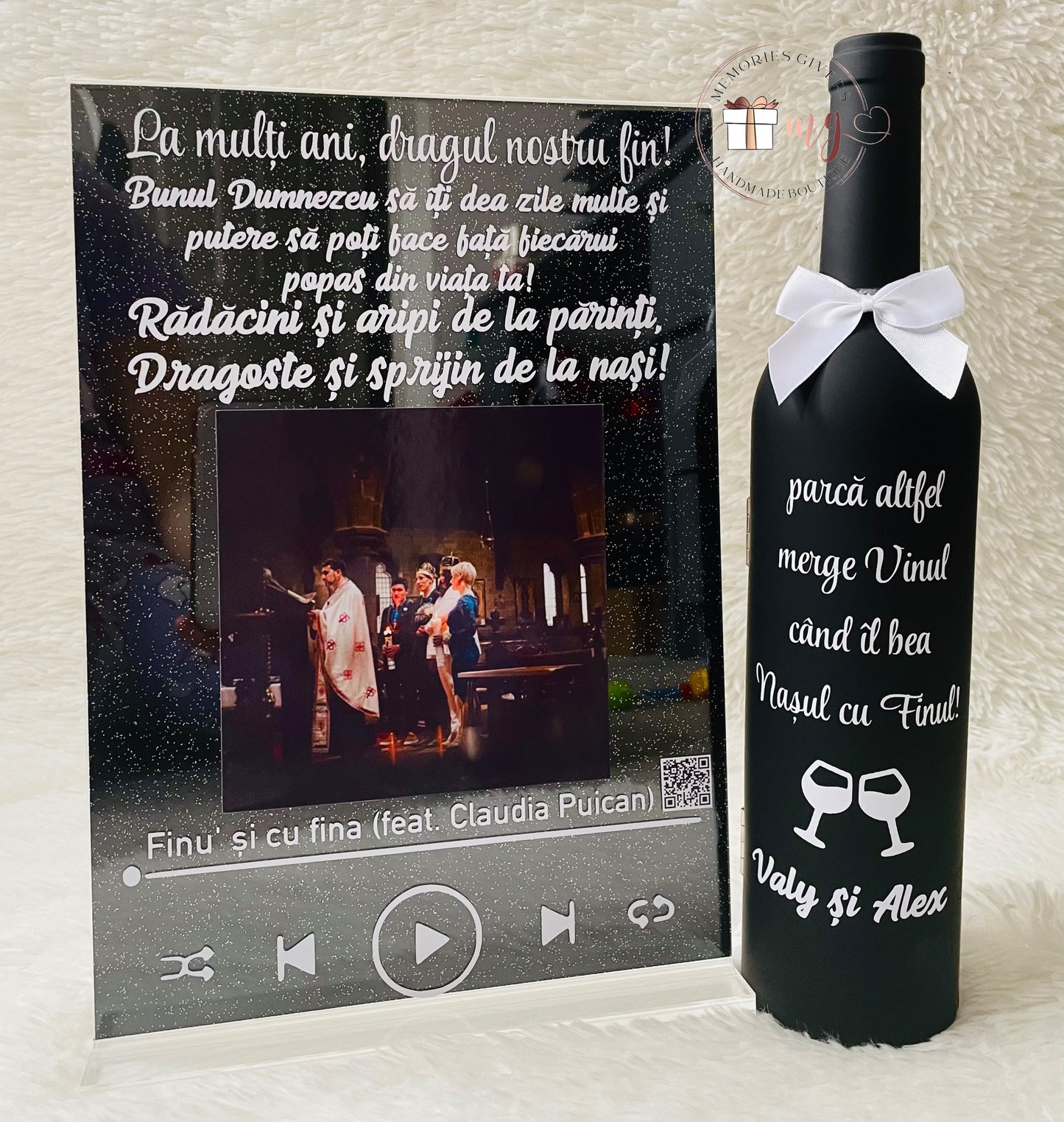 Placă acrilică/tablou A4 cu melodie cu sau fără sticlă