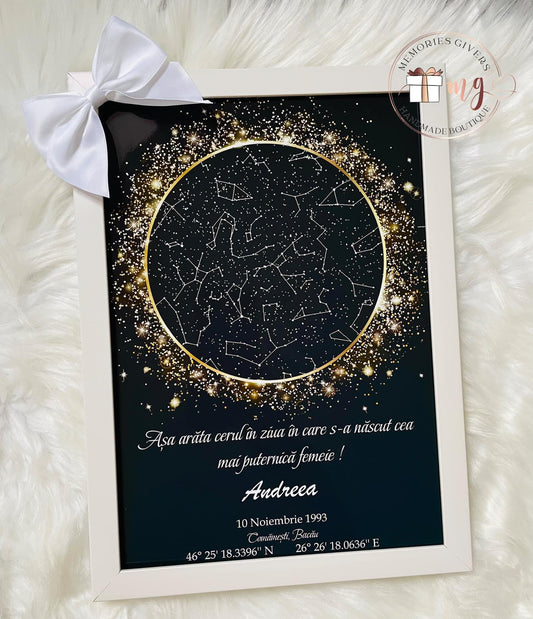 Tabloul A4 cu sau fără sticlă și pungă de cadou