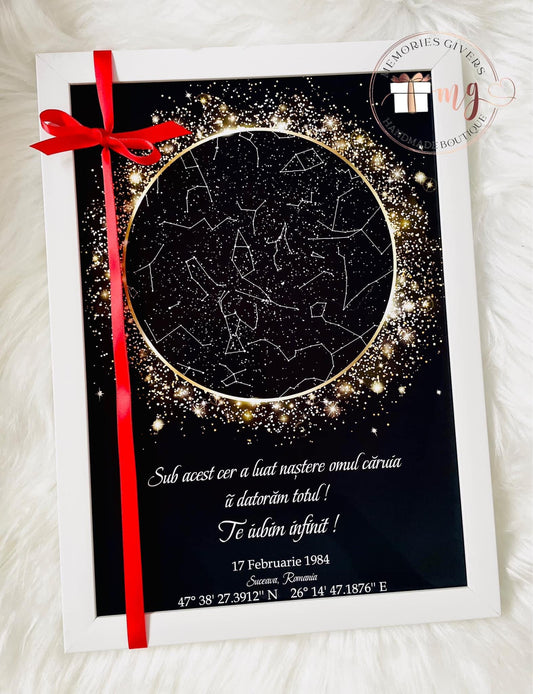 Tabloul A4 cu sau fără sticlă și pungă de cadou