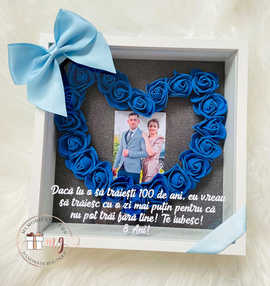 Tablou cu trandafiri cu sau fără sticlă