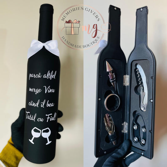 Sticla cu accesorii sau băutură personalizată