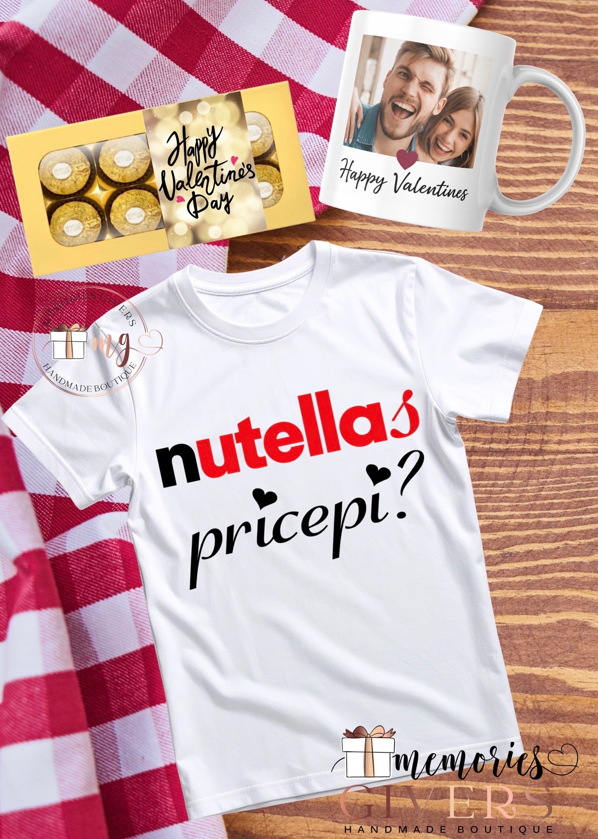 Tricou, cană & ciocolată/Prosecco