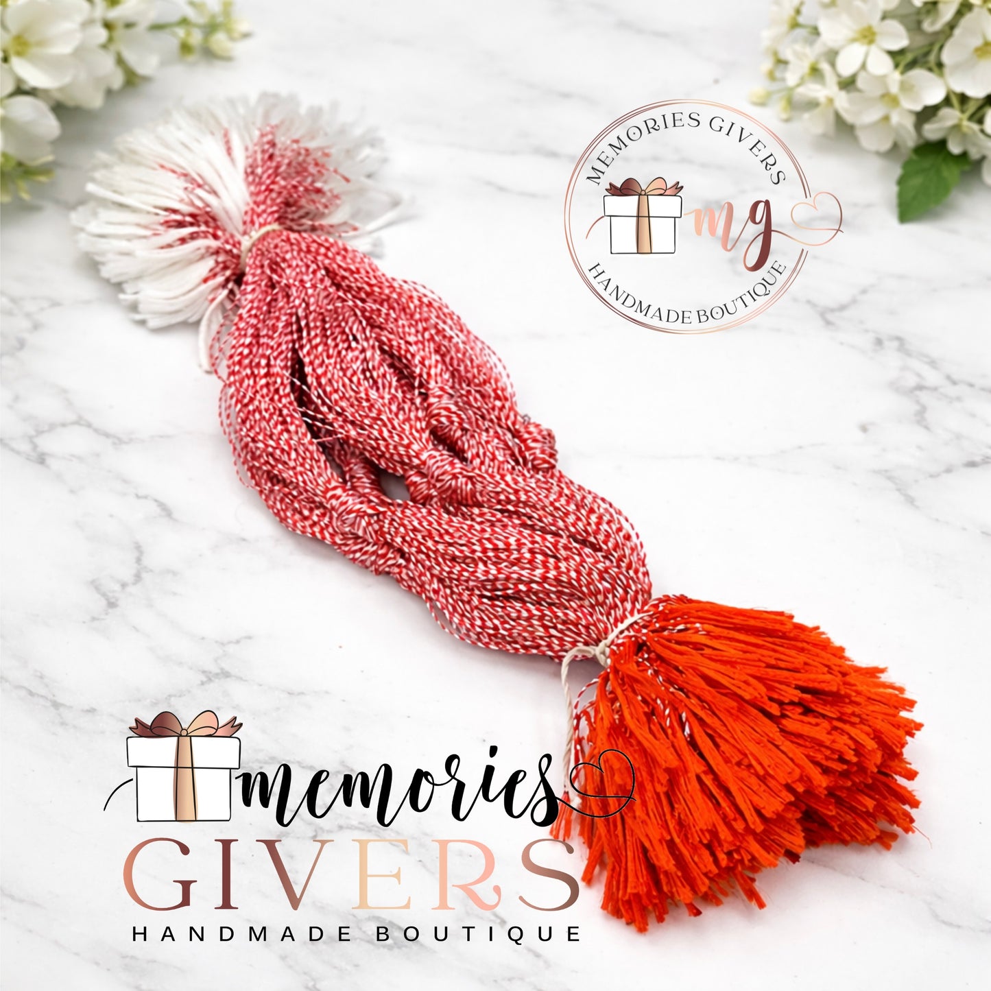 100 fire ață de Mărțișor - 33cm lungime