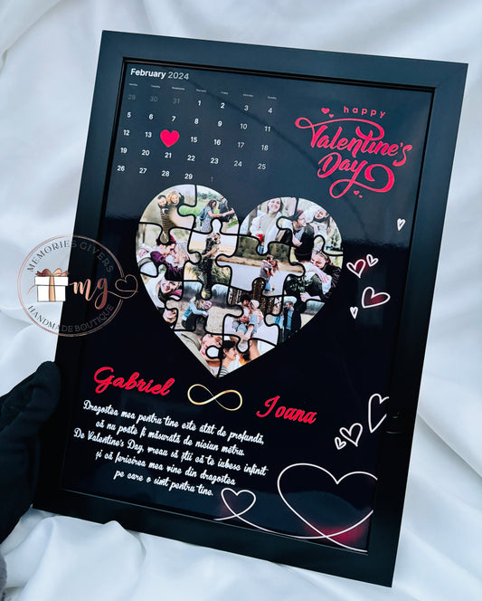 Tabloul A4 pentru Valentine's Day